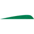 Gateway Parabolic Feathers Green 4 in. LW 50 Pack - Precision Archery Fletching