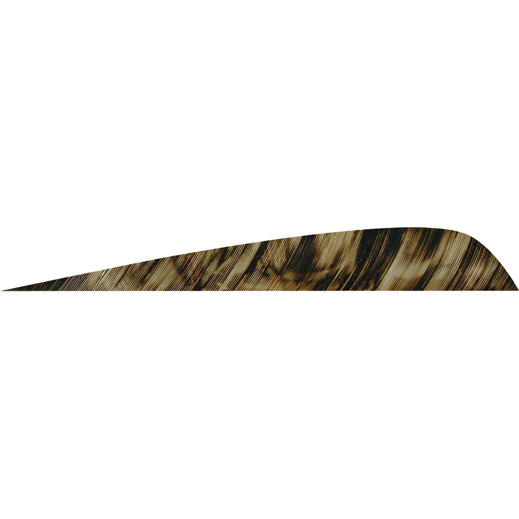 Gateway Parabolic Feathers Tre Brown 4 in. LW Pack of 50 - Perfect for Archery