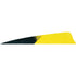 Gateway Shield Cut Feathers Kuro Flo Yellow 4 in. LW 50 pk.