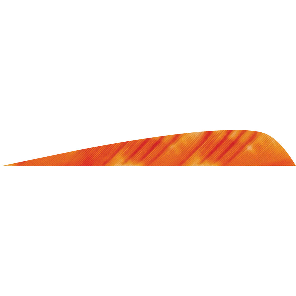 Gateway Parabolic Feathers Tre White/Orange 4 in. RW 50 pk.