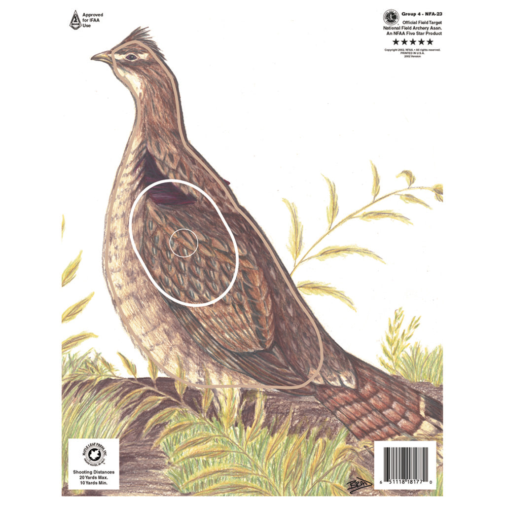 Maple Leaf NFAA Animal Faces Group 4 Grouse