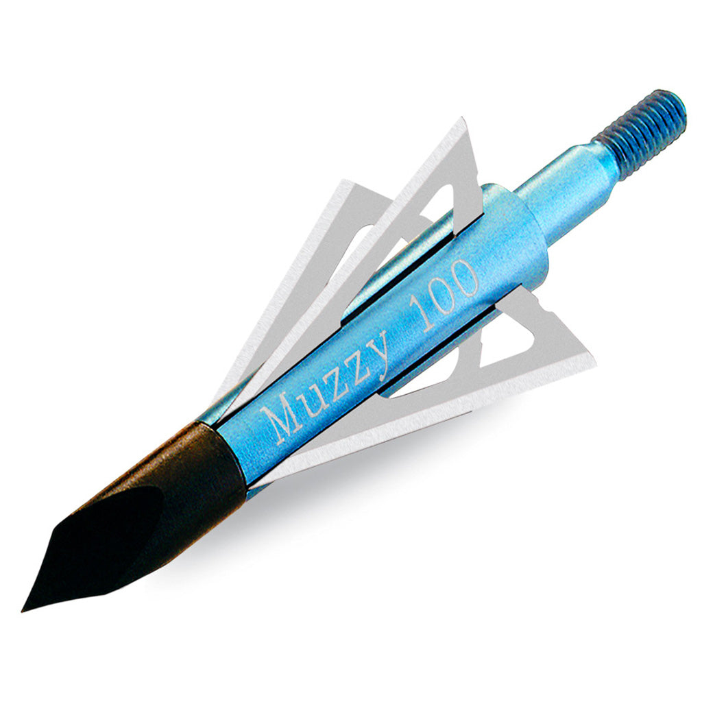 Muzzy 100 Grain Screw-in Broadheads 4 Blade - Pack of 6