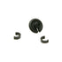 October Mountain Slotted Kisser Button Black 3/8 in. - 1 Pack