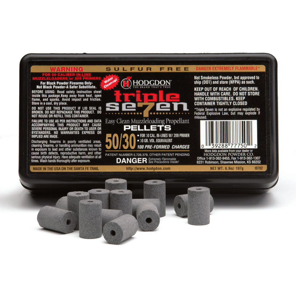 Hodgdon Triple Seven Pellets .50 cal. 50 gr. 100 pk. HAZMAT