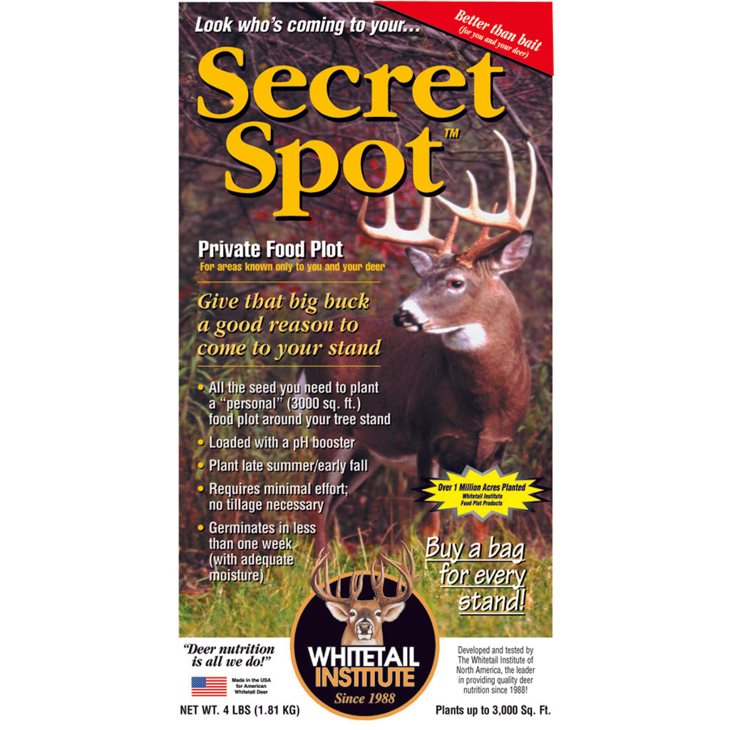 Whitetail Institute Imperial Seed Secret Spot 4 lb - Ideal for Small Food Plots