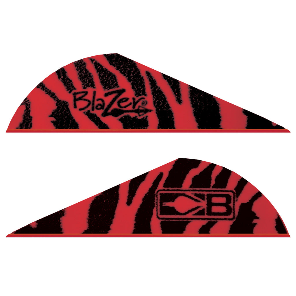 Bohning Blazer Vanes Red Tiger - 100 Pack
