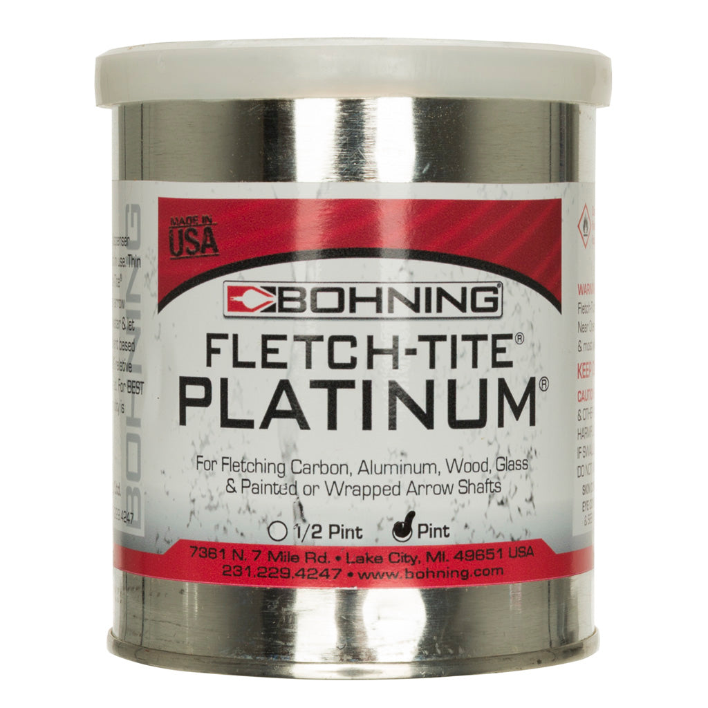 Bohning Fletch-Tite Platinum Adhesive - 1 pt. for Strong Bonding