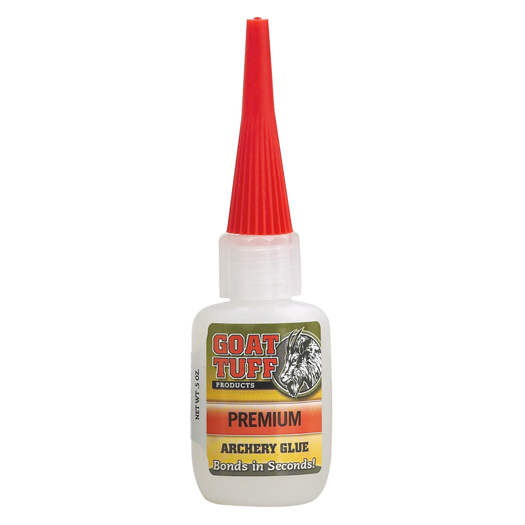 Goat Tuff Premium Grade Glue 0.5 oz - Fast Drying Adhesive for Archery