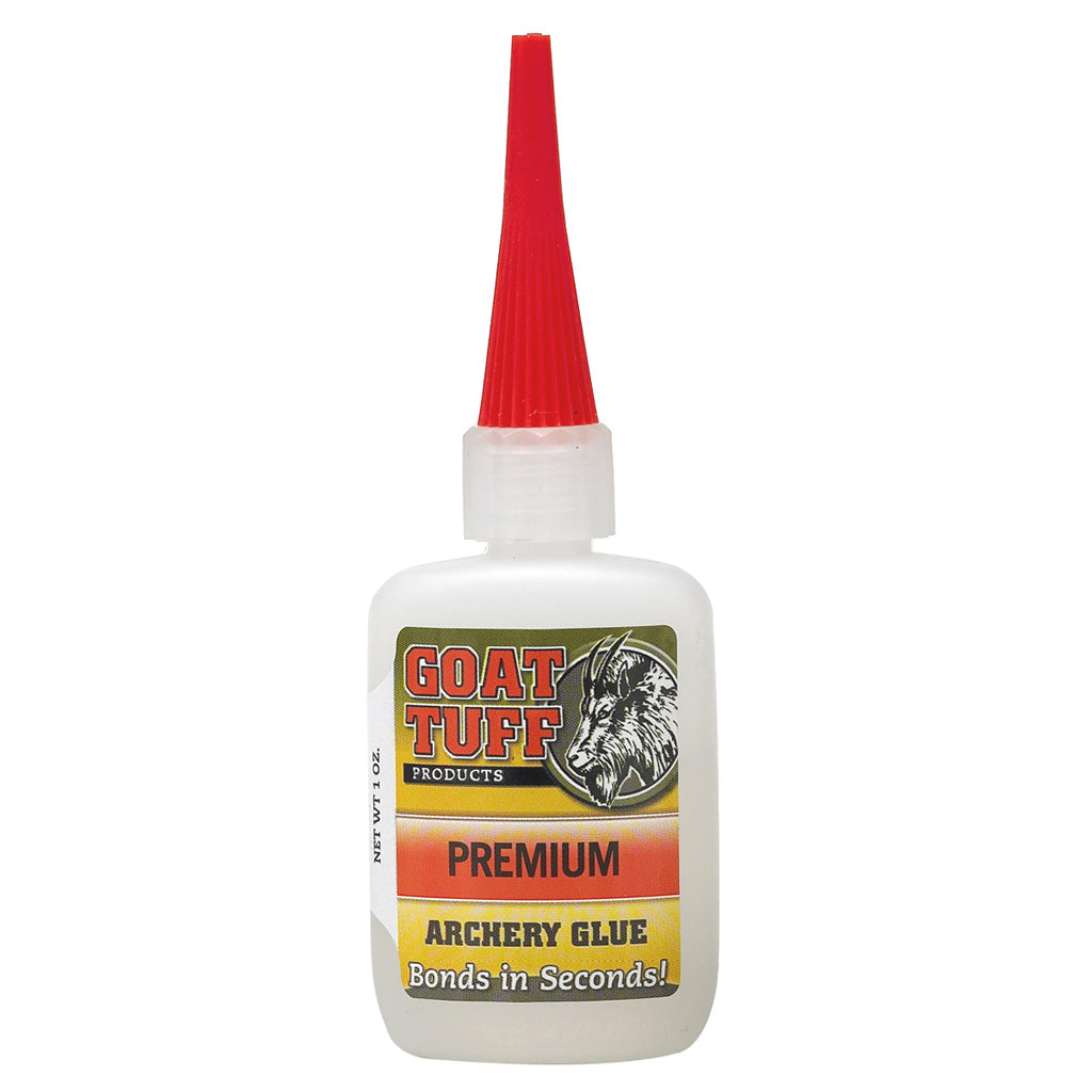 Goat Tuff Premium Grade Glue 1 oz - Fast Drying Adhesive for Archery