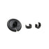 October Mountain Pin Point Kisser Button Black 9/16" - 100 Pack