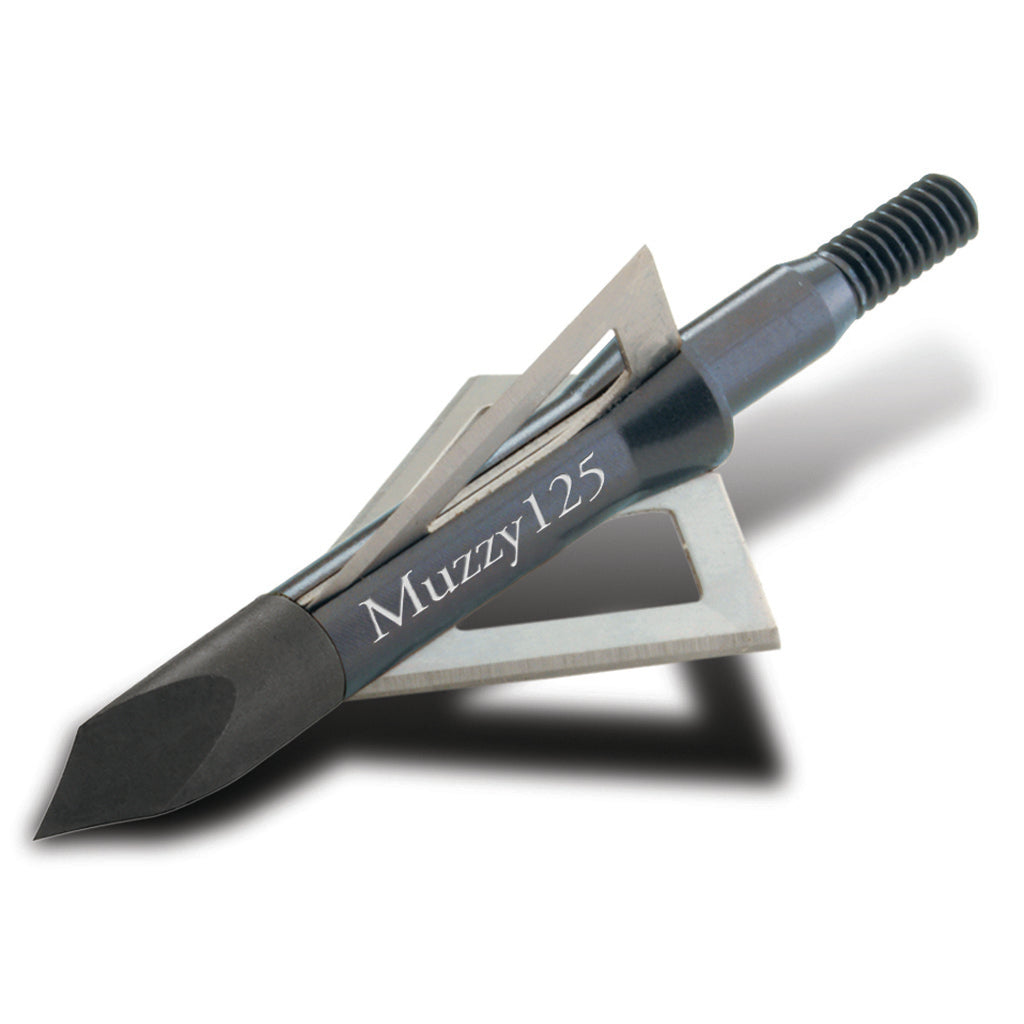 Muzzy 125 Grain Screw-in Broadheads - 3 Blade - 6 Pack