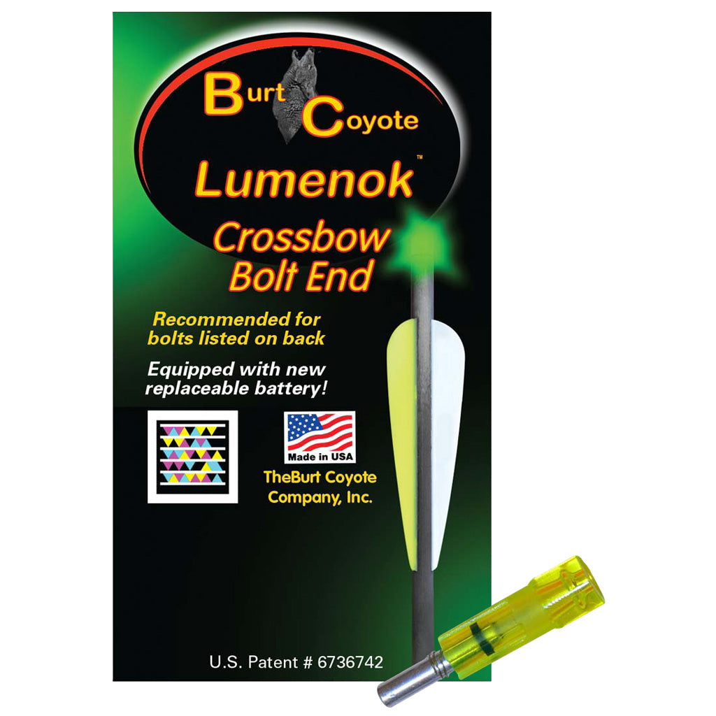 Lumenok Crossbow Nocks Green Flat Gold Tip 3 pk.