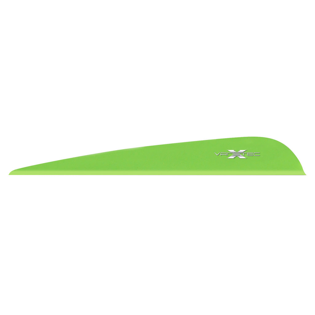 Vanetec V-Max Vanes Flo. Green - 4 in. 100 Pack