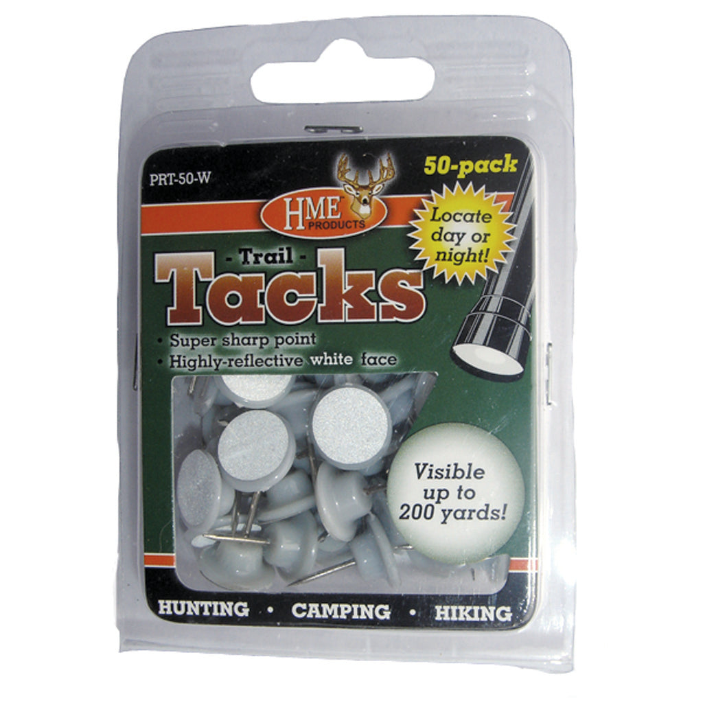 HME Plastic Reflective Tacks 50 Pack - White (Part 