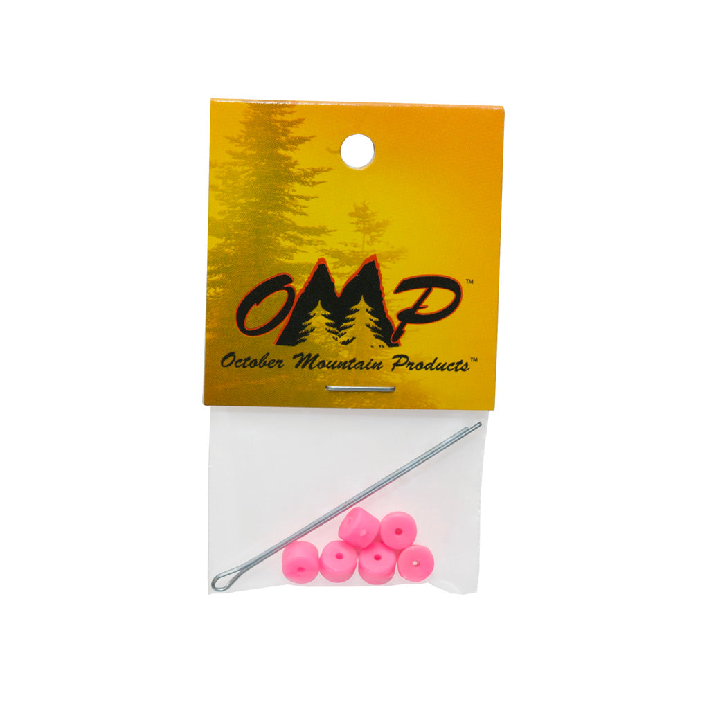 October Mountain Turbo Button 2.0 Pink 5 Pack - Enhance Your Archery Game