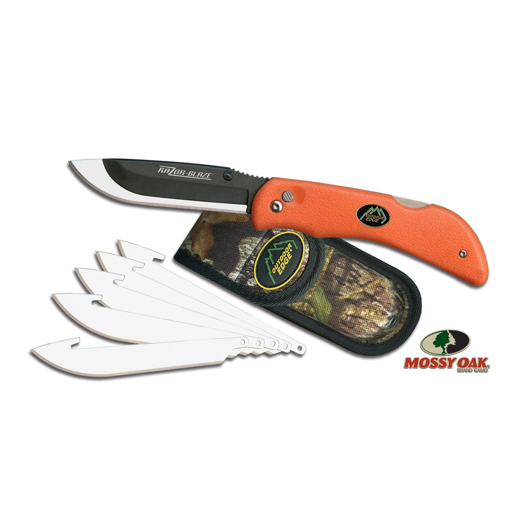 Outdoor Edge Razor-Blaze Knife - Orange - 6 Replaceable Blades
