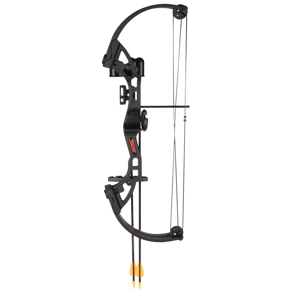 Bear Brave Bow Set Black 15-25lbs RH - Perfect for Young Archers