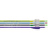 Easton Genesis Arrows 1820 with 3-inch Vanes - Purple/Black/Teal/Green - 72 Pack