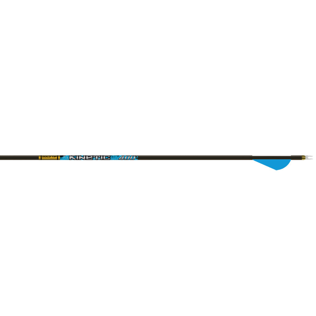 Gold Tip Kinetic Kaos Arrows 340 with Raptor Vanes - 6 Pack