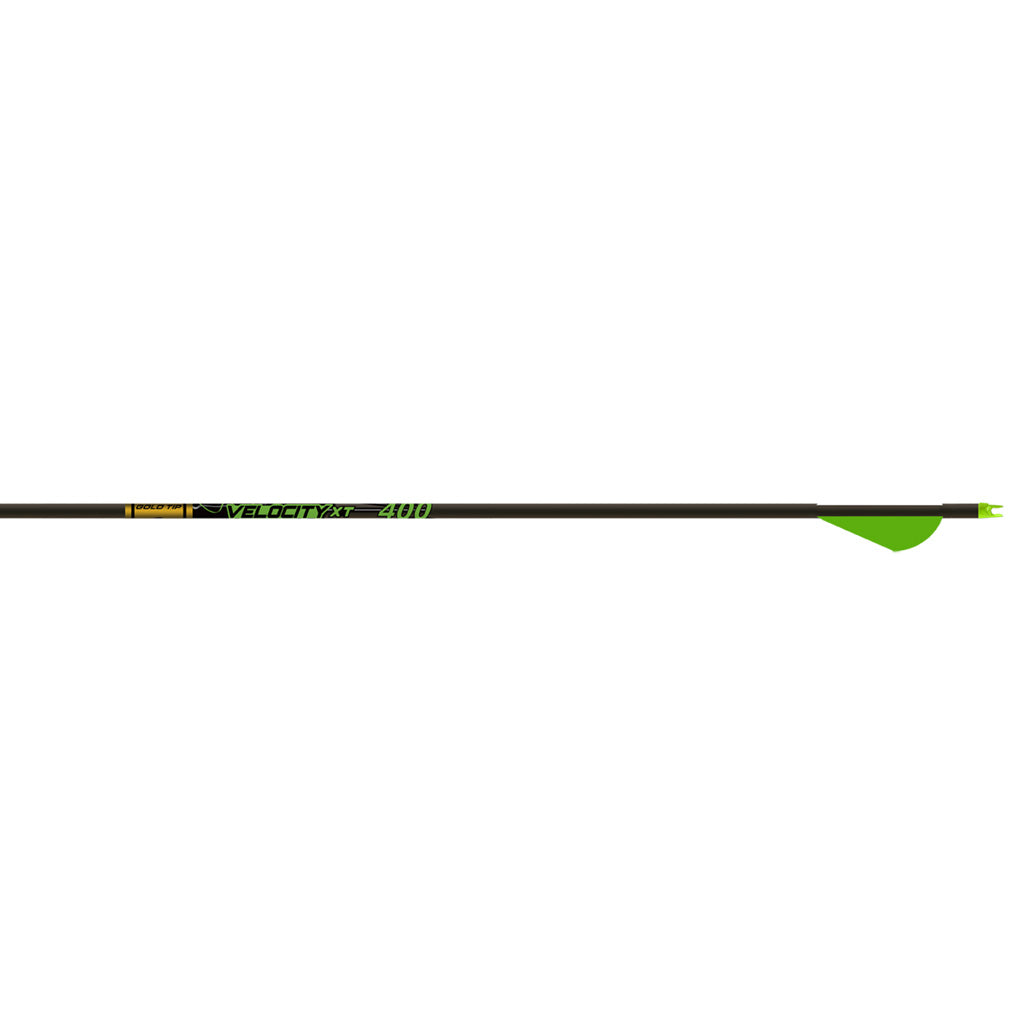 Gold Tip Velocity XT Arrows 300 with Raptor Vanes - 6 Pack