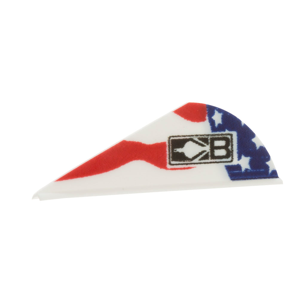 Bohning Blazer Vanes American Flag 100 Pack - 2" Length, 6 Grains Each