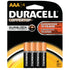 Duracell Coppertop AAA Batteries 4 Pack - Long Lasting Power