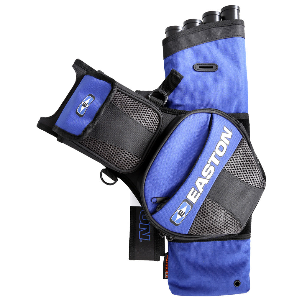 Easton Flipside 4-Tube Hip Quiver Blue RH/LH - Versatile Archery Accessories