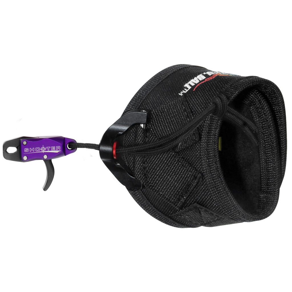 TRU Ball Shooter Release Velcro Purple Junior - Compact Archery Release