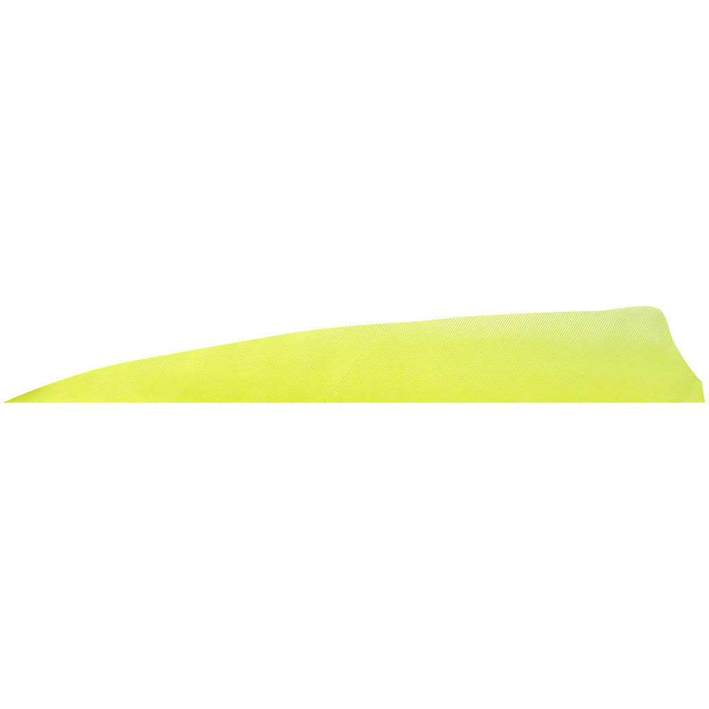 Gateway Shield Cut Feathers Flo Yellow 4 in. RW 100 Pack