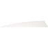 Gateway Shield Cut Feathers White 5 in. RW 100 Pack