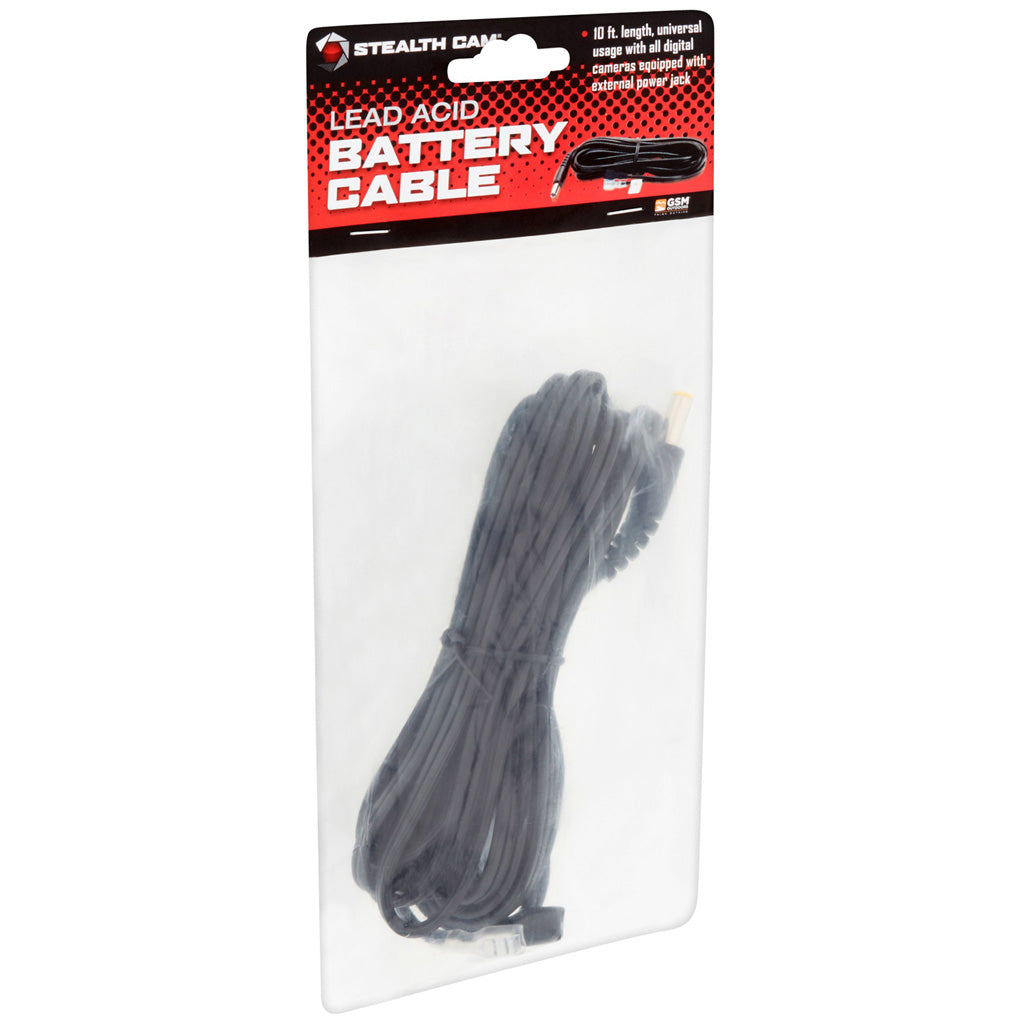 Stealth Cam Battery Cable 10 ft - Reliable Connection for Trail Cameras