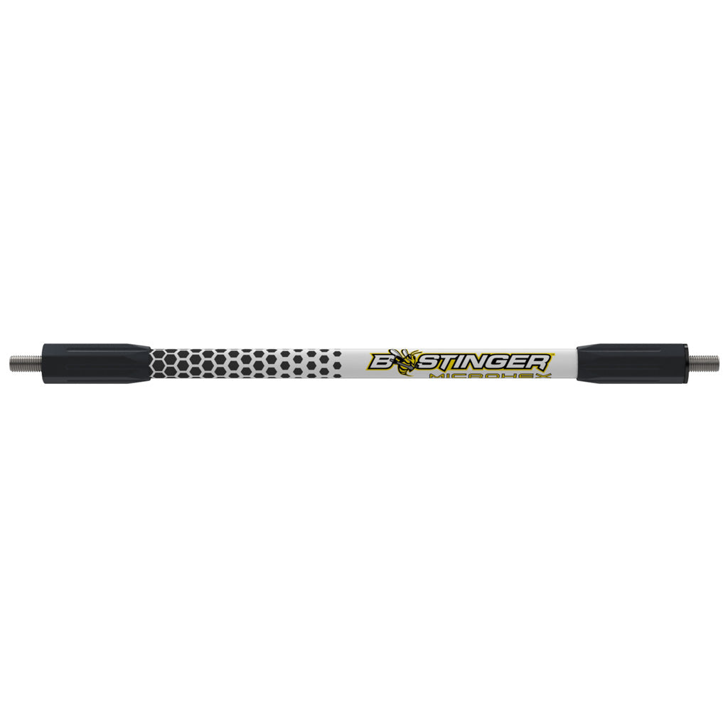 Bee Stinger MicroHex V-Bar Black/White 12 in.