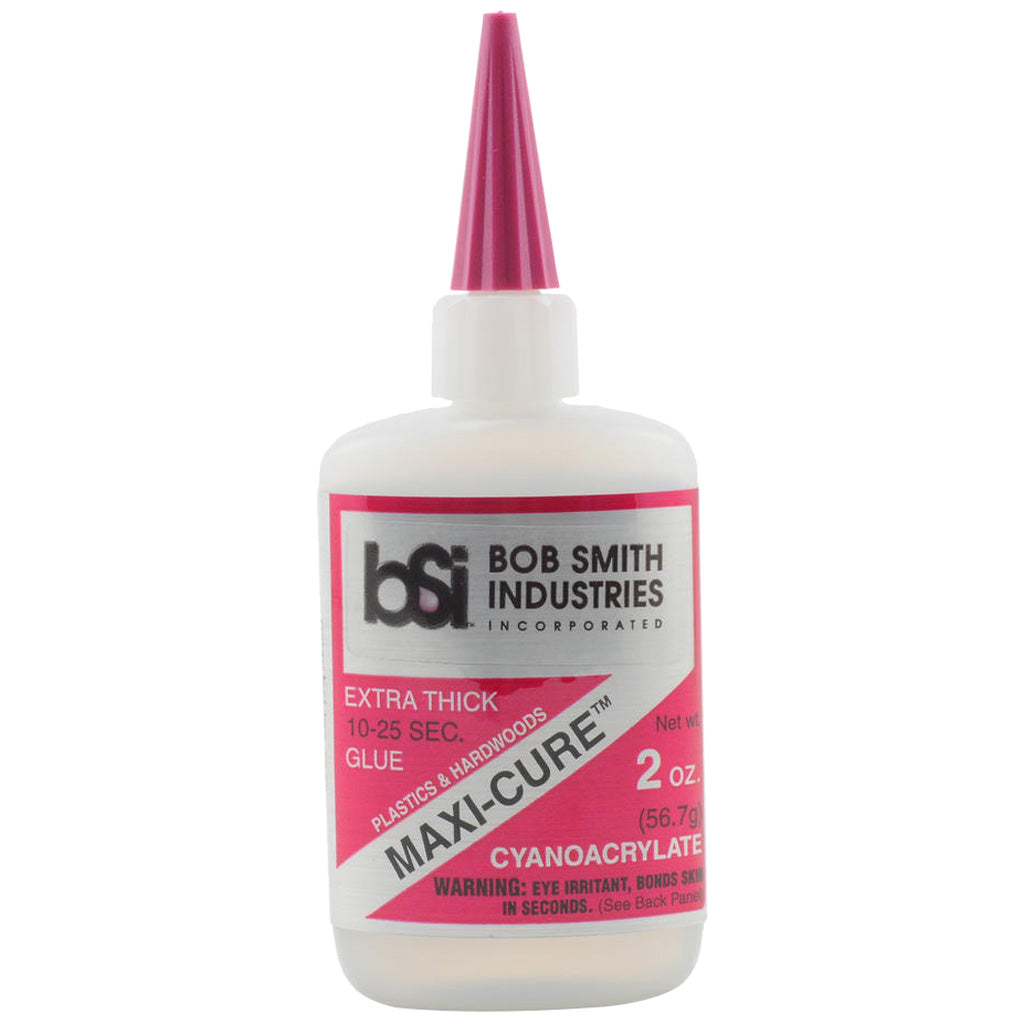 Bob Smith Industries Maxi-Cure Glue 2 oz. - Fast Setting Adhesive for Fletching