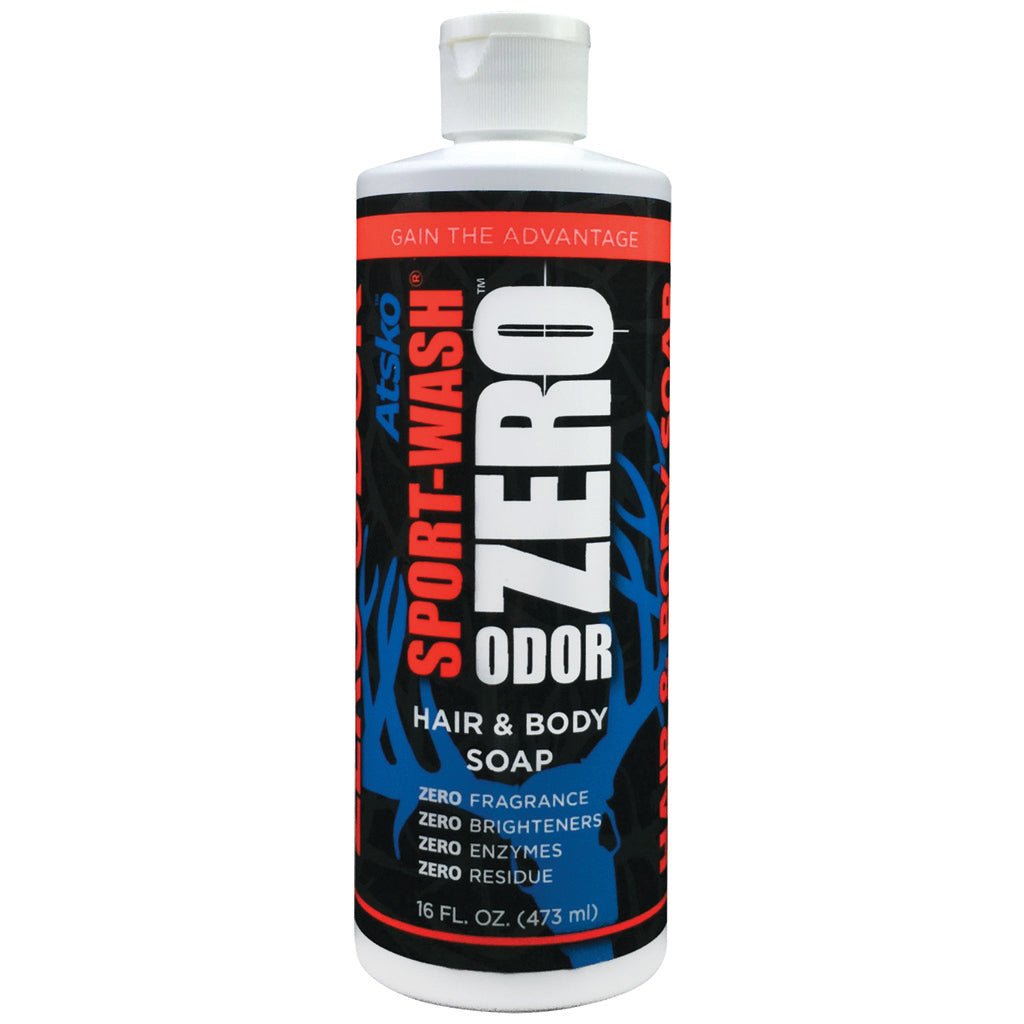 Atsko Zero Sport Wash Hair and Body Soap 16 oz - Hypo-Allergenic Formula