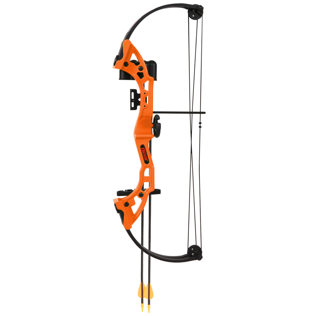 Bear Brave Bow Set Orange 13.5-19 in. 15-25 lbs. RH - Archery Set for Young Archers