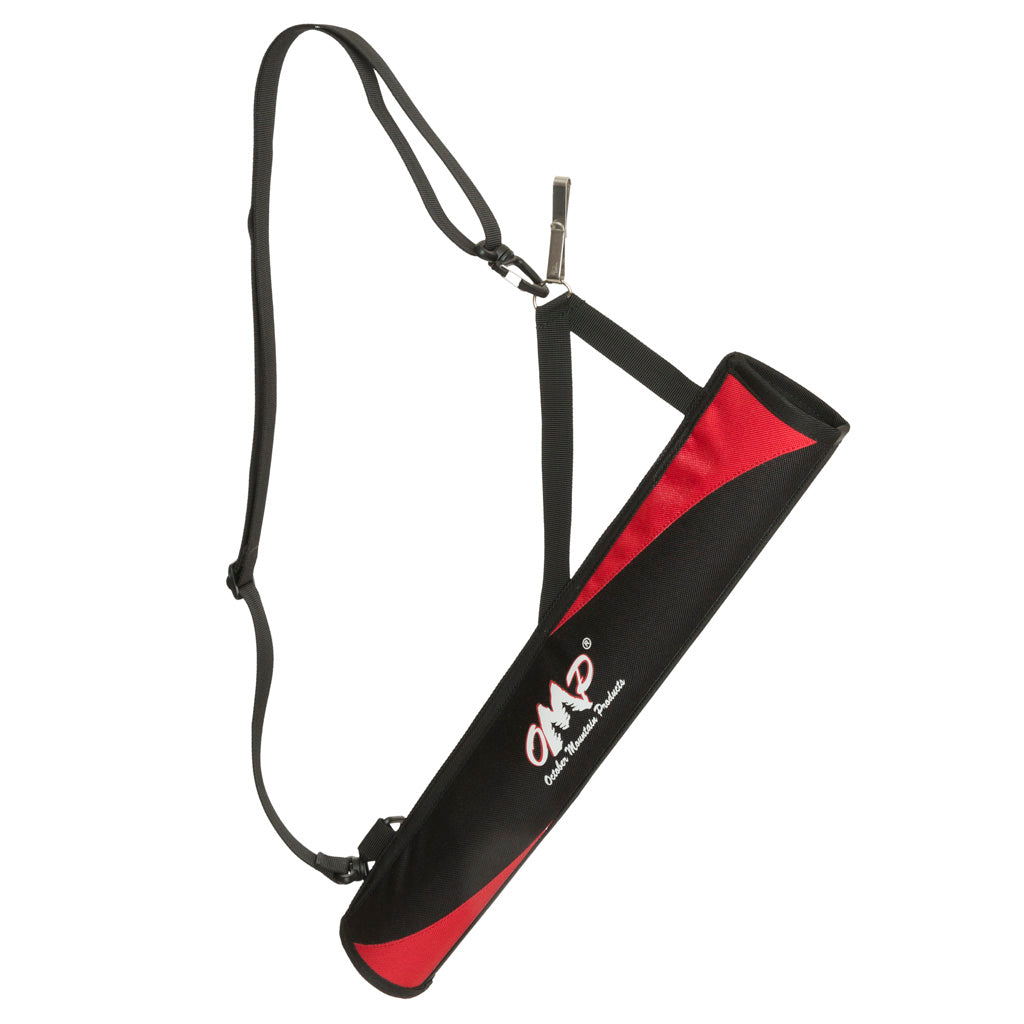 October Mountain No Spill Hip/Back Quiver Red RH/LH - Perfect for Archers