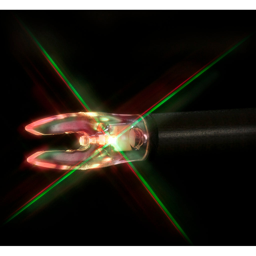 Nockturnal FIT Lighted Nocks Strobing Red/Green 3-Pack - Perfect for All Arrows