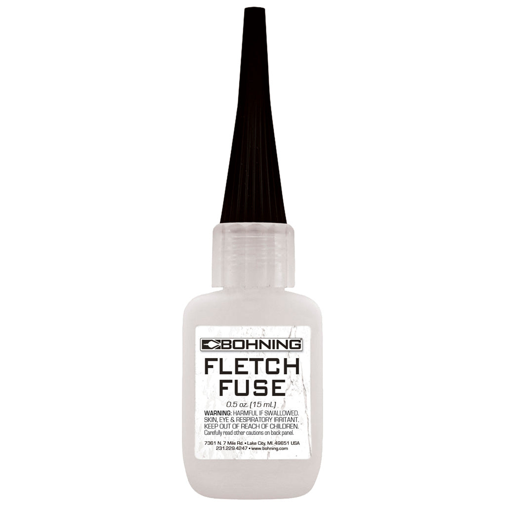 Bohning Fletch Fuse Adhesive 0.5 oz - Quick Bonding for Vanes, Feathers, and Nocks