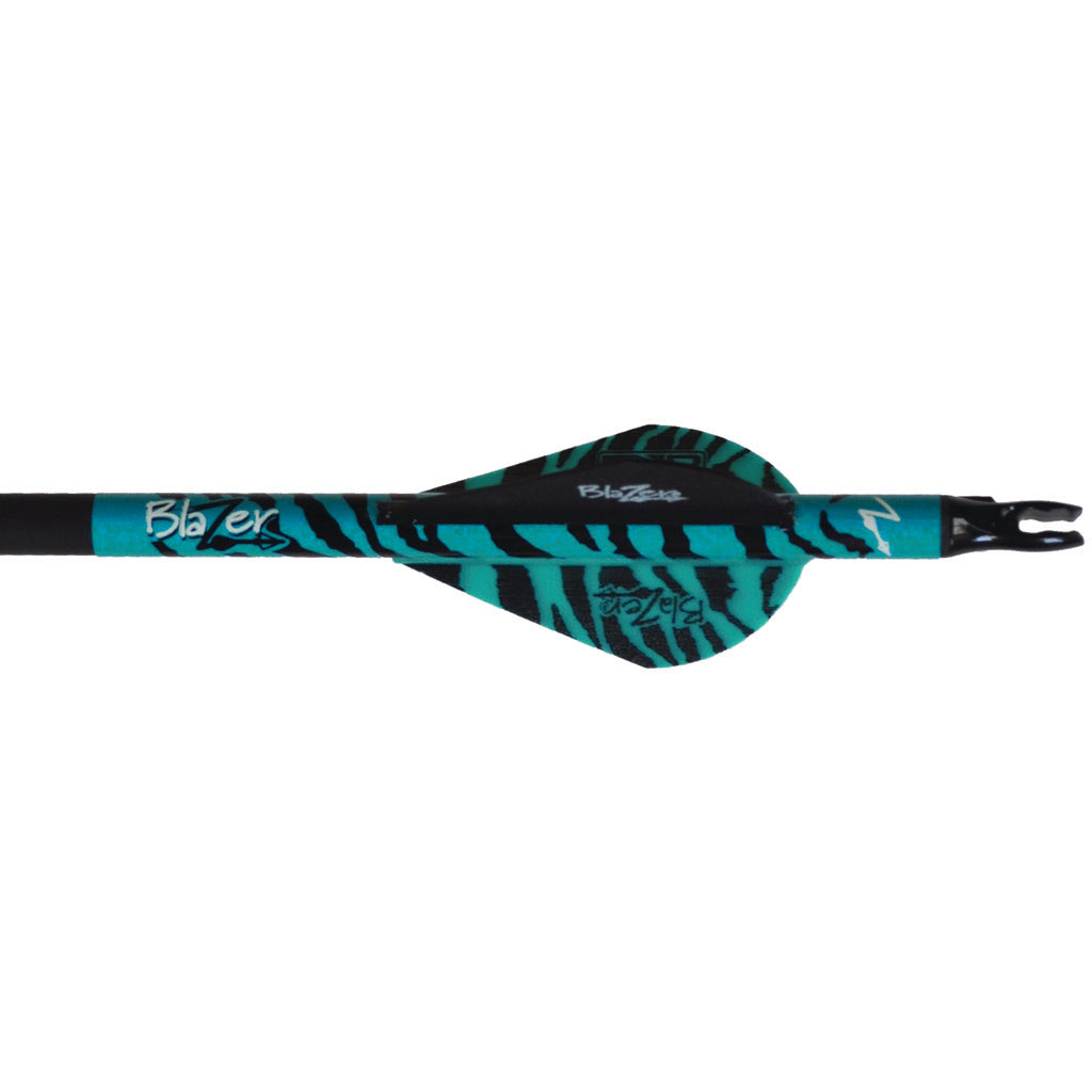 Bohning Blazer Vanes Teal Tiger - 36 Pack