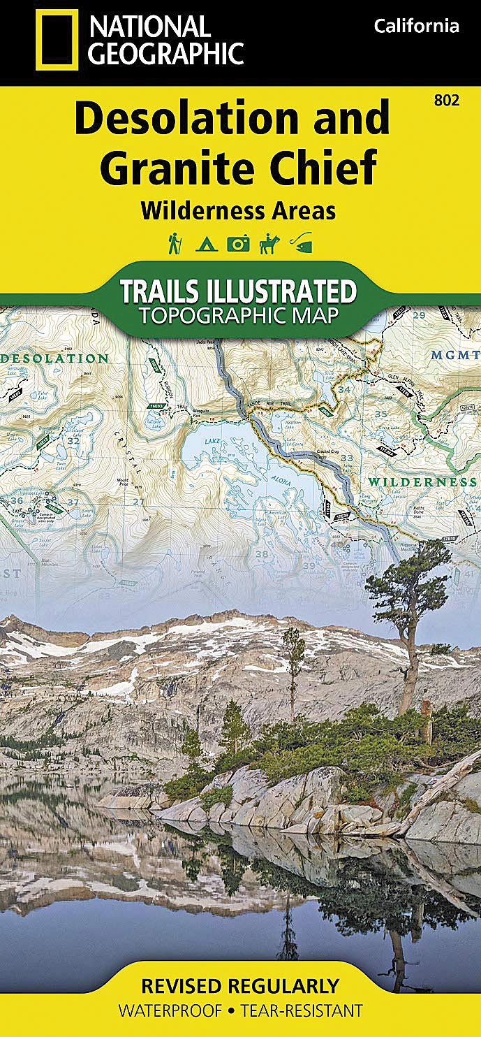 National Geographic Desolation &amp; Granite Chief Wilderness Map