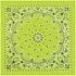 CAROLINA MANUF Neon Paisley Bandana Green