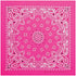 Carolina Manuf Neon Paisley Bandana Pink - Stylish and Versatile Accessory