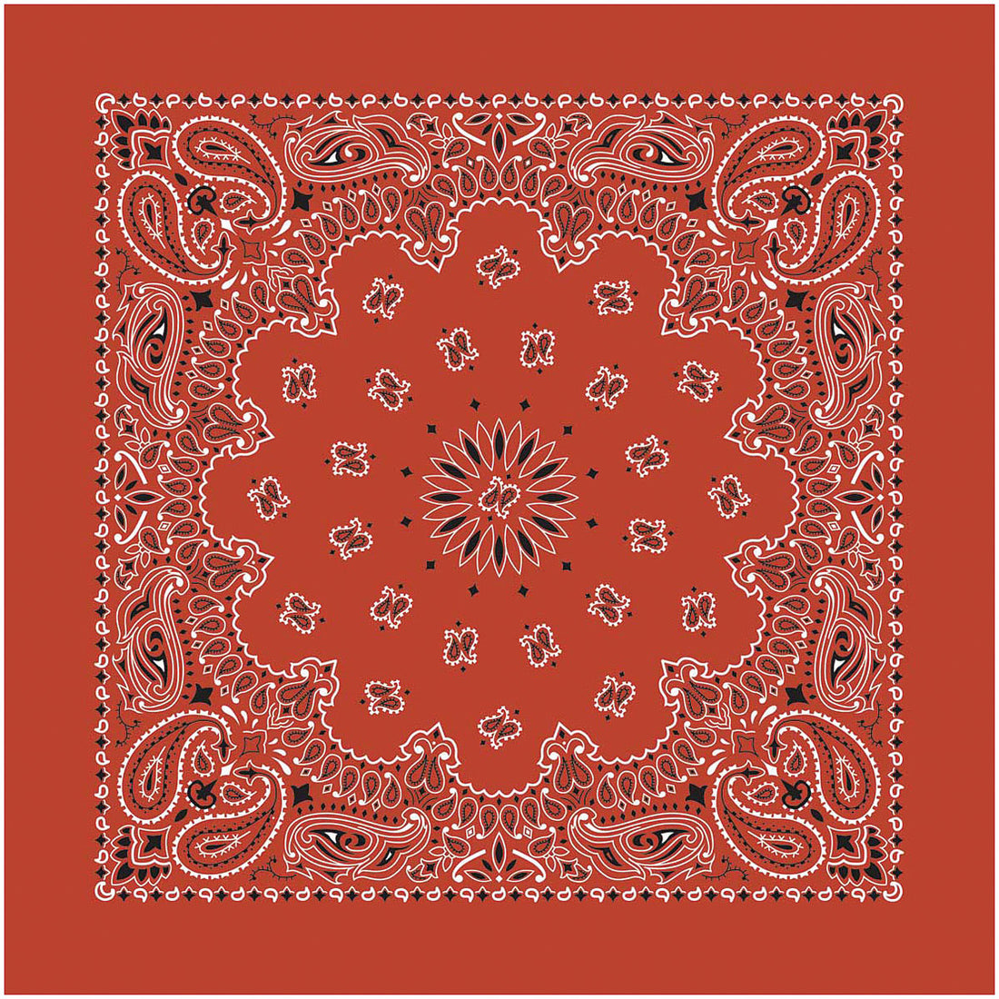 CAROLINA MANUF Bandana Paisley Terracotta - Stylish and Versatile Headwear