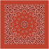 CAROLINA MANUF Bandana Paisley Terracotta - Stylish and Versatile Headwear