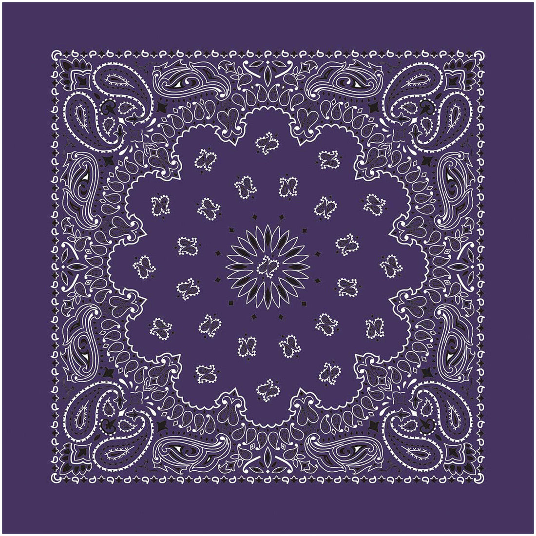 Carolina Manuf Bandana Paisley Plum - Stylish and Versatile Accessory