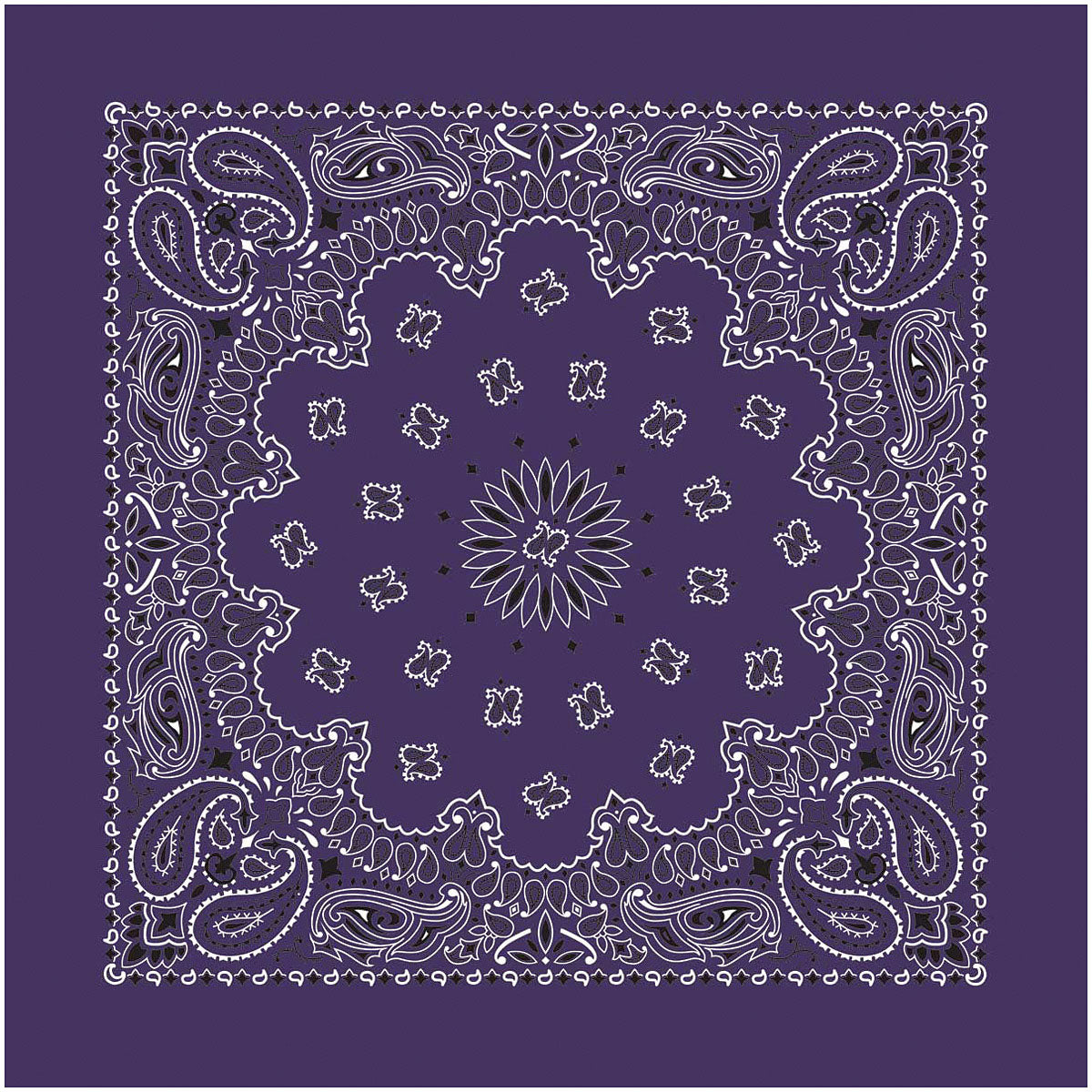 Carolina Manuf Bandana Paisley Plum - Stylish and Versatile Accessory