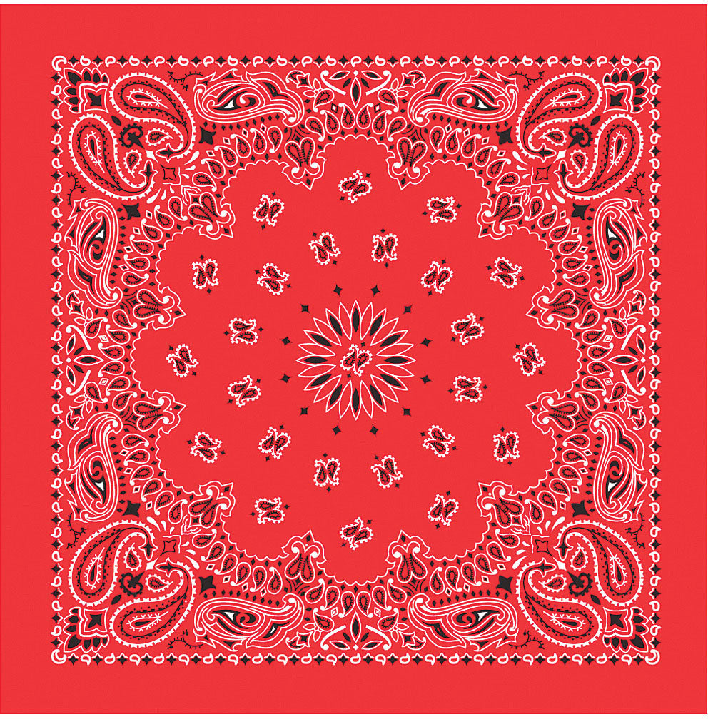 CAROLINA MANUF Bandanas Red with Hang Tag - Stylish &amp; Versatile