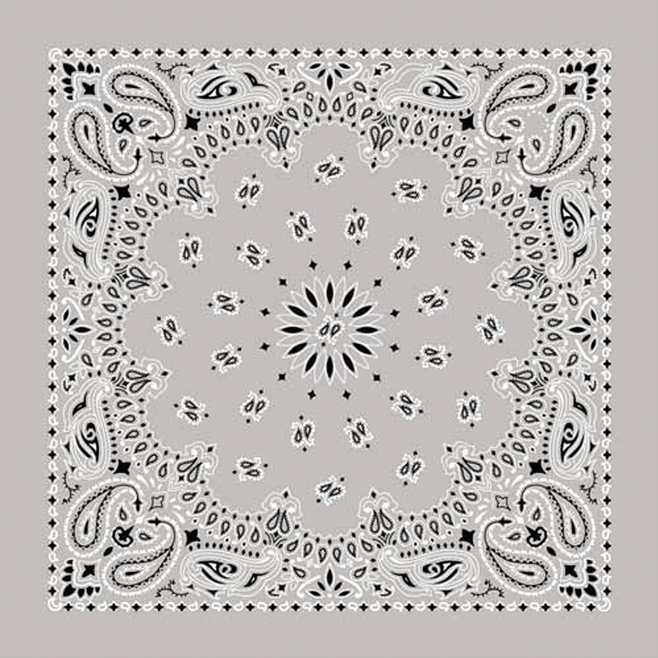 Carolina Manuf Bandana Paisley Silver - Stylish and Versatile Accessory