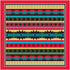 CAROLINA MANUF Modern Aztec with Red Trim Decorative Fabric