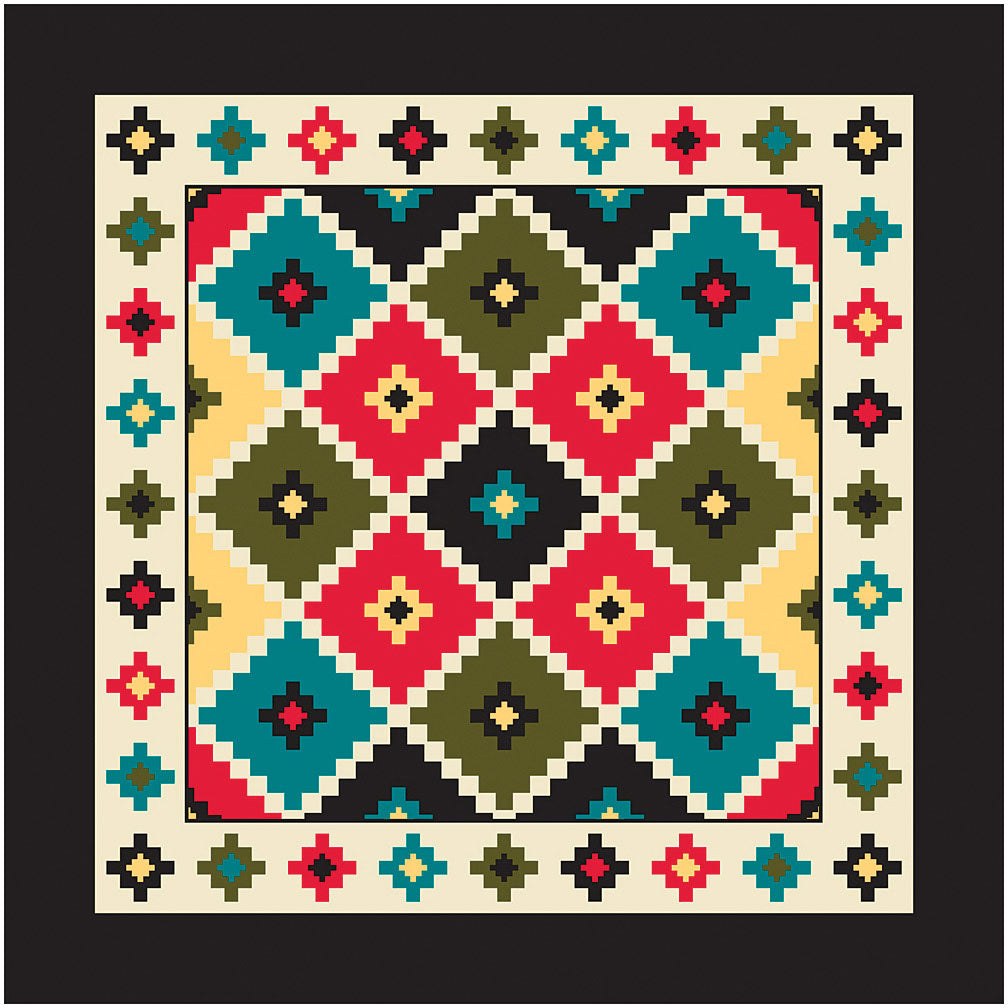 Carolina Manuf Southwest Argyle with Black Trim